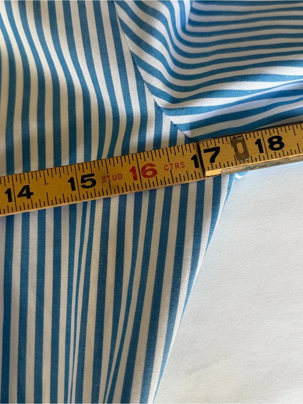 J Crew Blue/White Stripped Wrap Dress Cotton Poplin Size 2